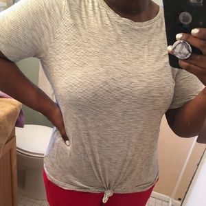 Black and White stripped basic top